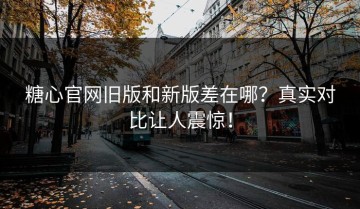 糖心官网旧版和新版差在哪？真实对比让人震惊！