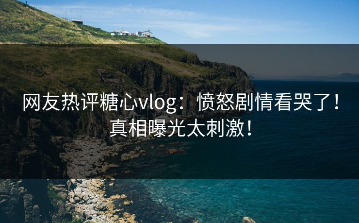 网友热评糖心vlog：愤怒剧情看哭了！真相曝光太刺激！